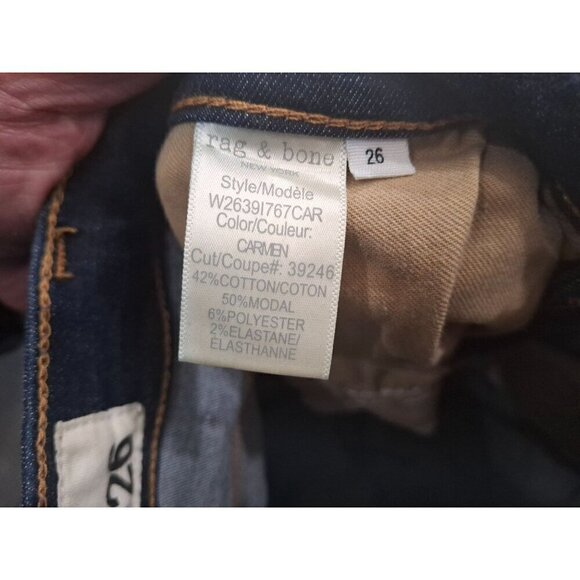 rag & bone Nina High-Rise Skinny Jeans in Carmen/Pre-owned, Sz. 26 - Picture 7 of 7